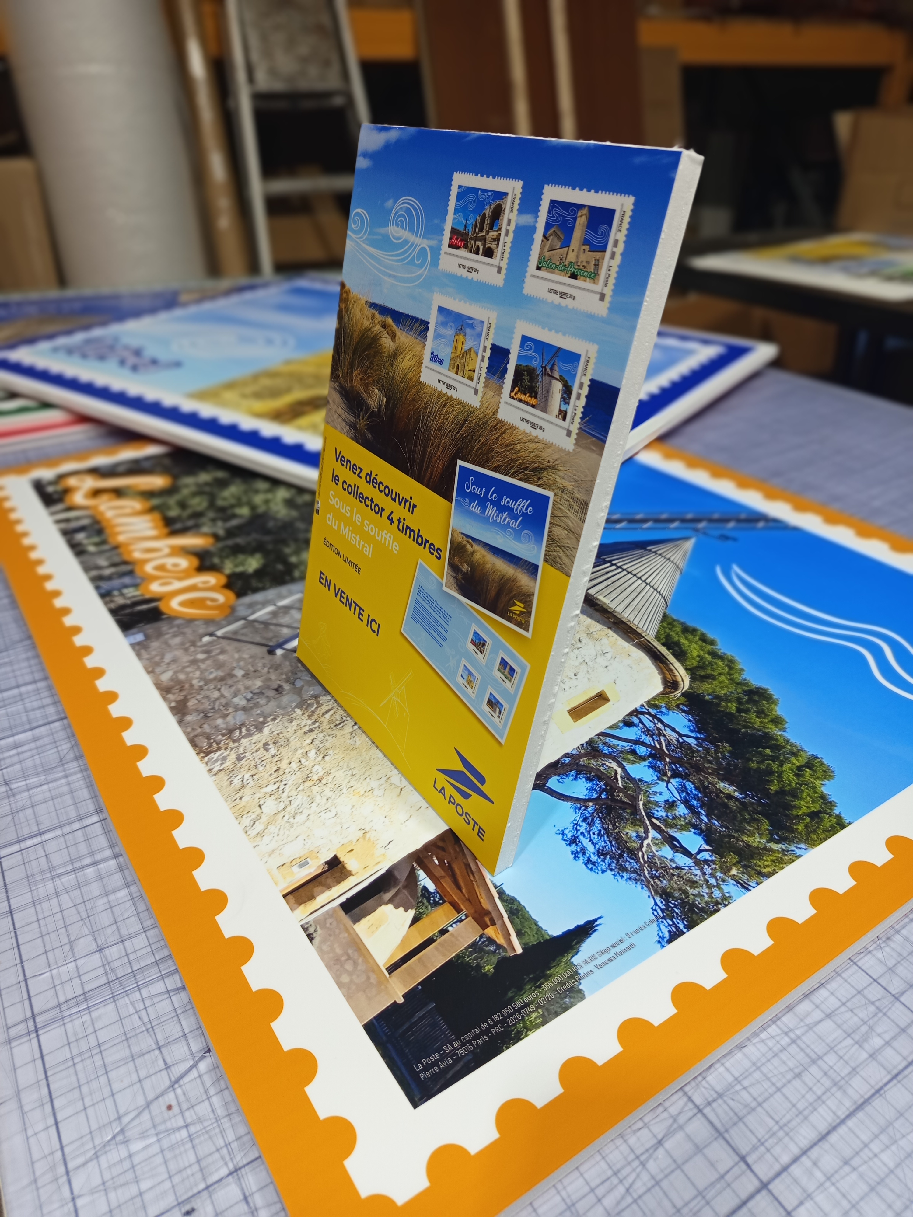 Impression PLV panneau PVC La Poste Marseille